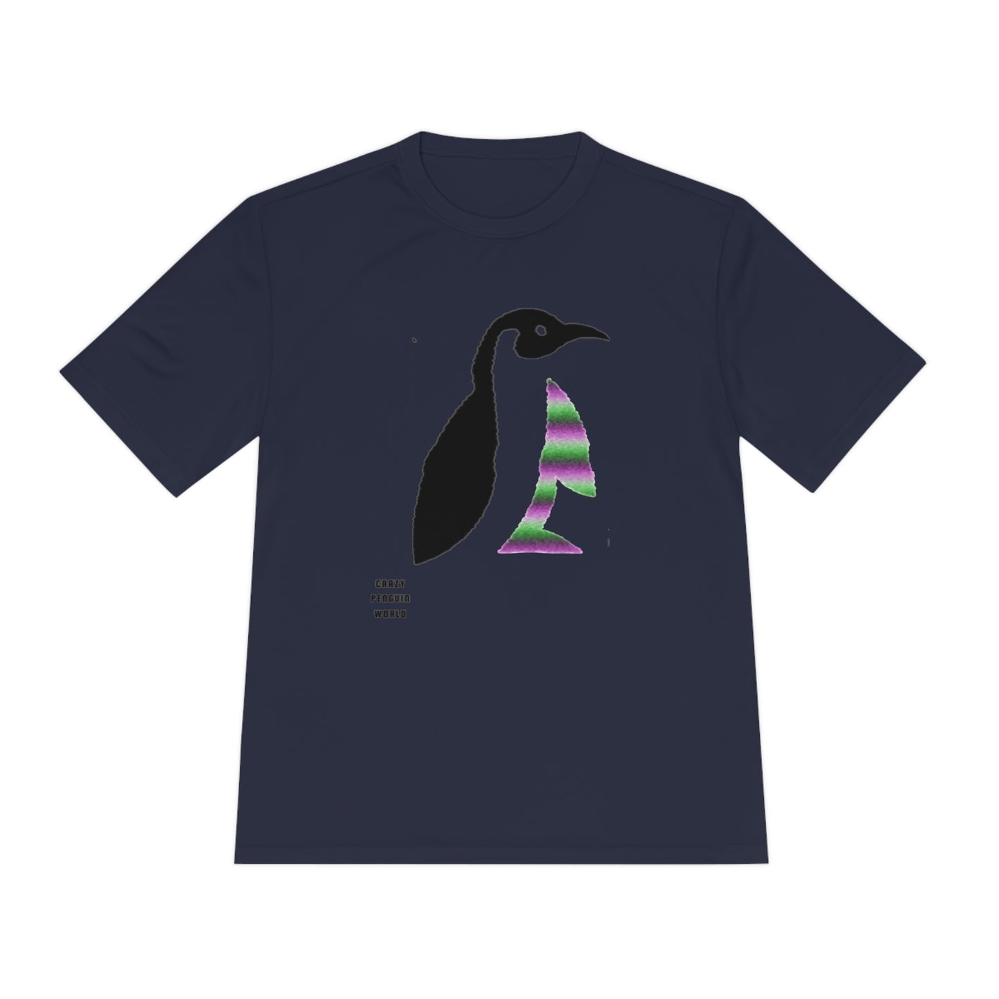 Moisture Wicking Tee: Crazy Penguin World Logo #3