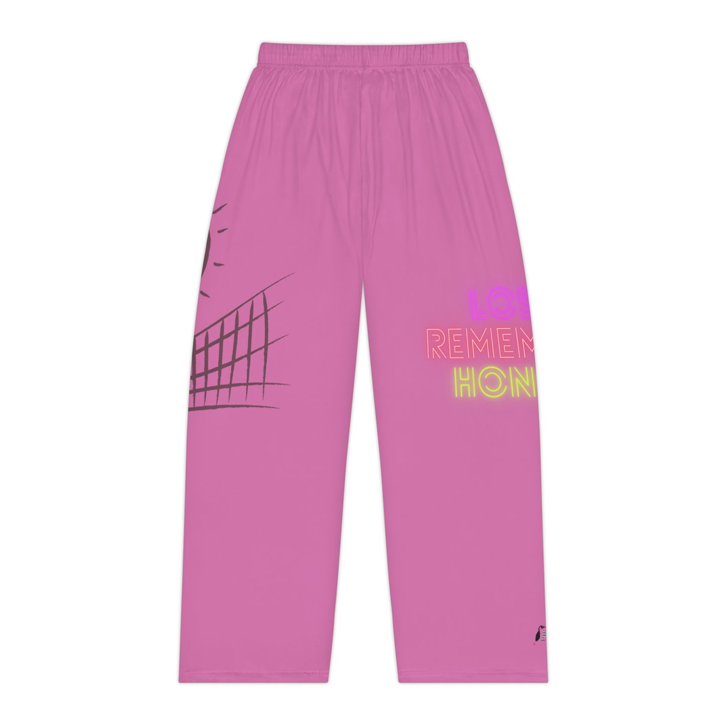 Pambabaeng Pajama Pants: Volleyball Lite Pink 