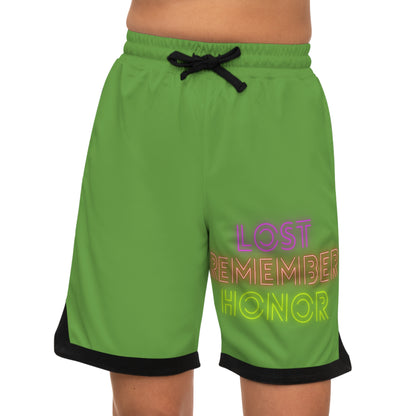 Basketball Rib Shorts: Lost Remember Honor Green