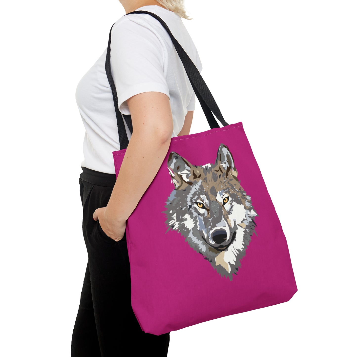 Tote Bag: Wolves Pink