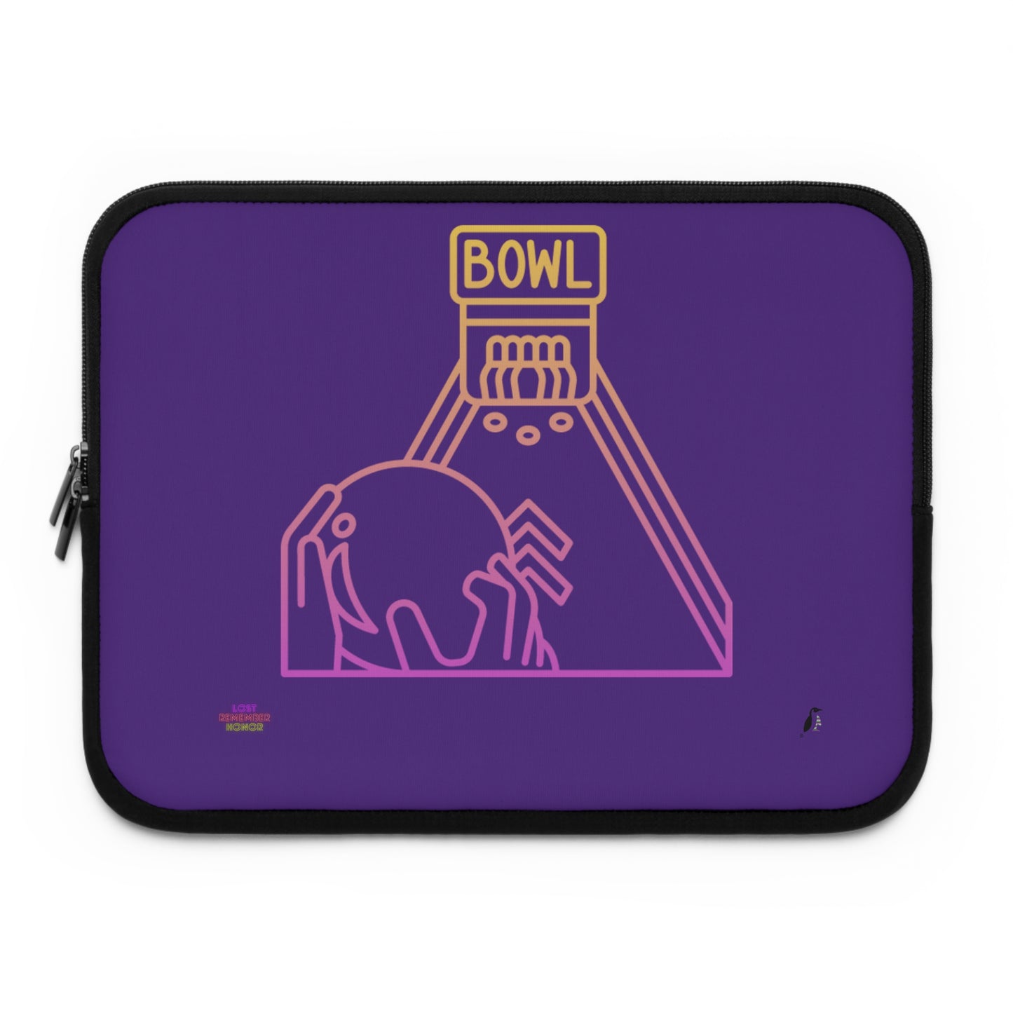 Laptop Sleeve: Bowling Purple