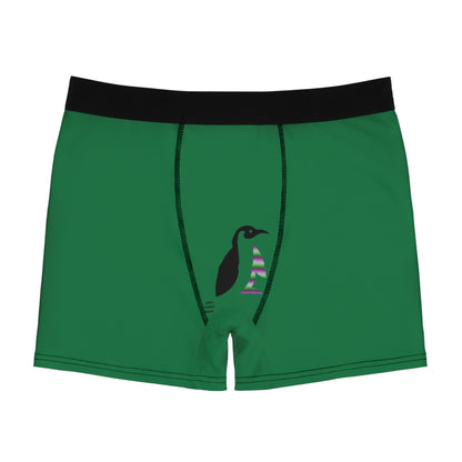 Men's Boxer Briefs: Soccer Dark Green