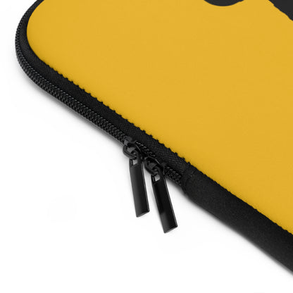 Laptop Sleeve: Basketball Yellow