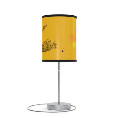 Lamp on a Stand, US|CA plug: Writing Yellow