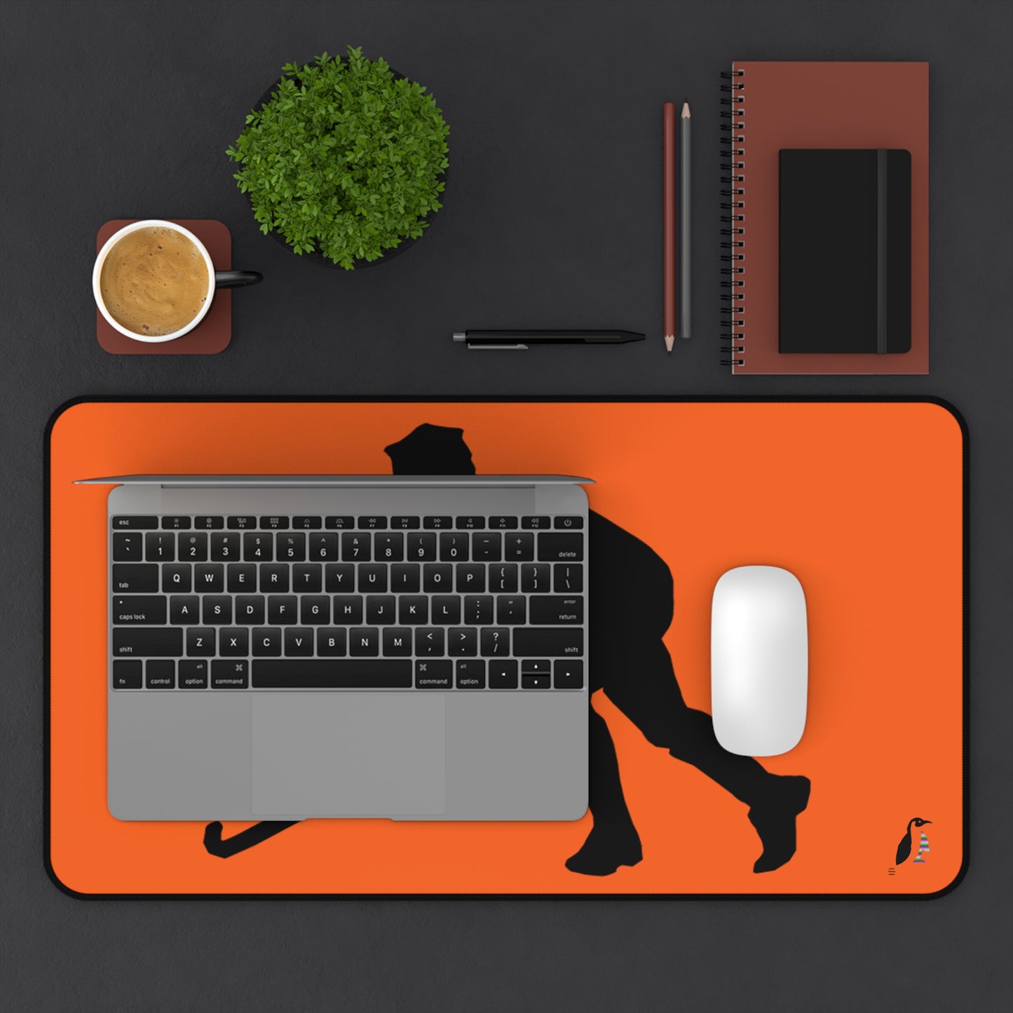 Desk Mat: Hockey Orange