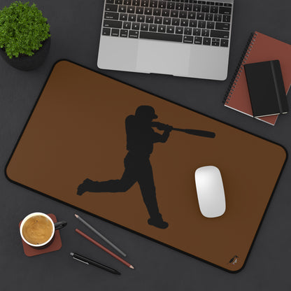 Desk Mat: Baseball Brown