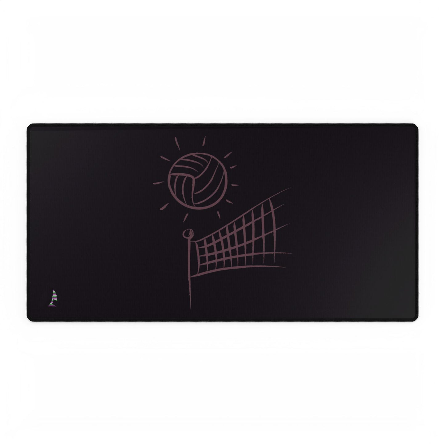 Desk Mats: Volleyball Black