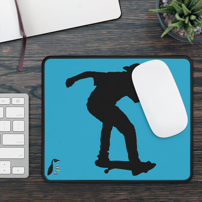 Gaming Mouse Pad: Skateboarding Turquoise