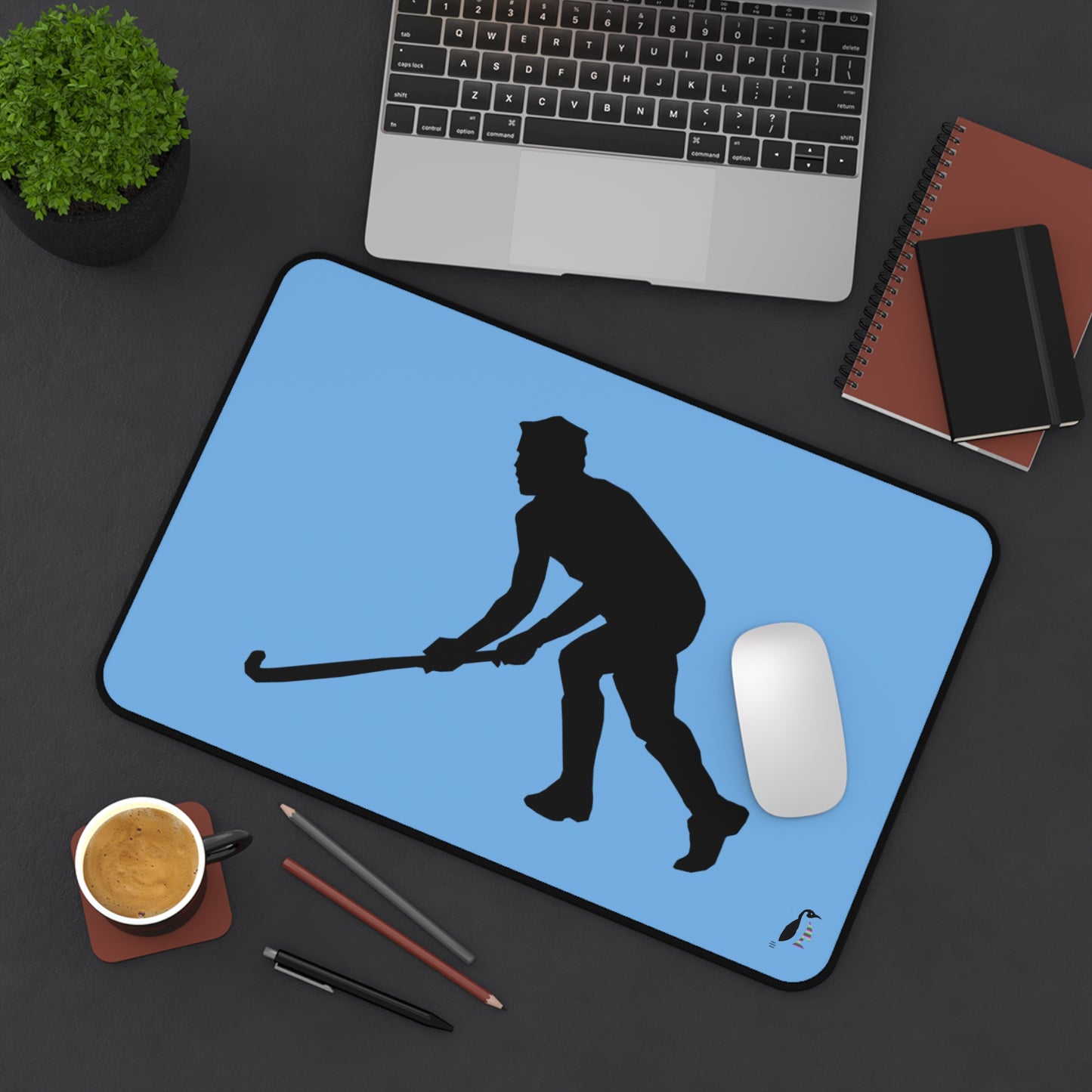 Desk Mat: Hockey Lite Blue