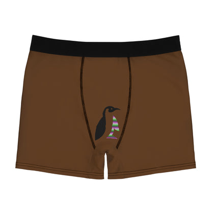 Men's Boxer Briefs: Lost Remember Honor Brown