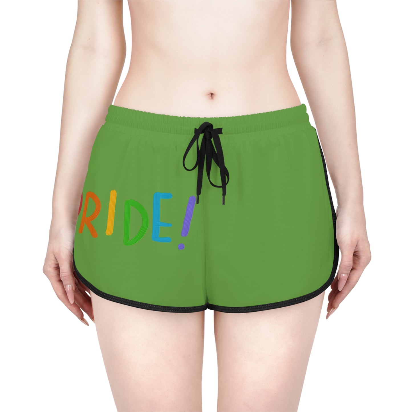 Women's Relaxed Shorts: LGBTQ Pride Green