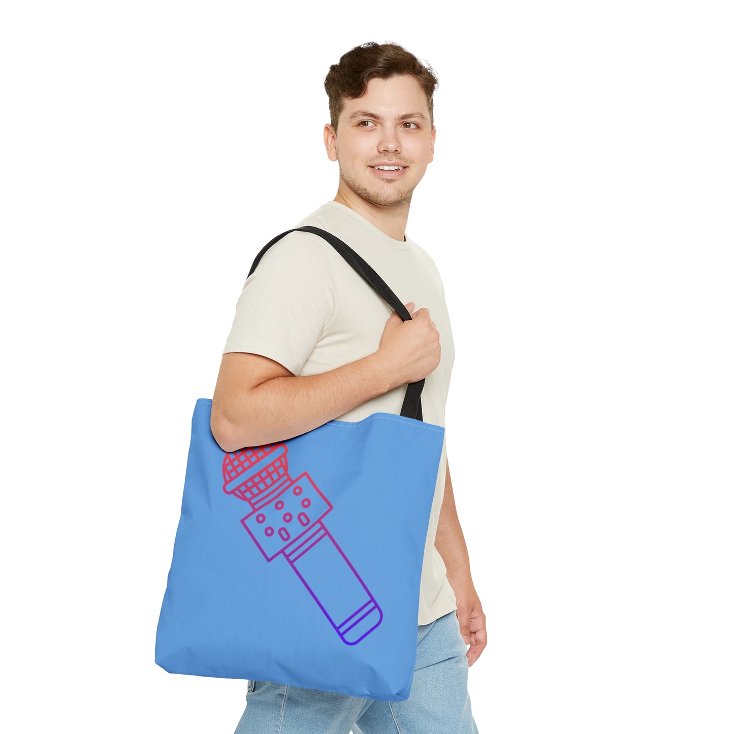 Tote Bag: Music Lite Blue