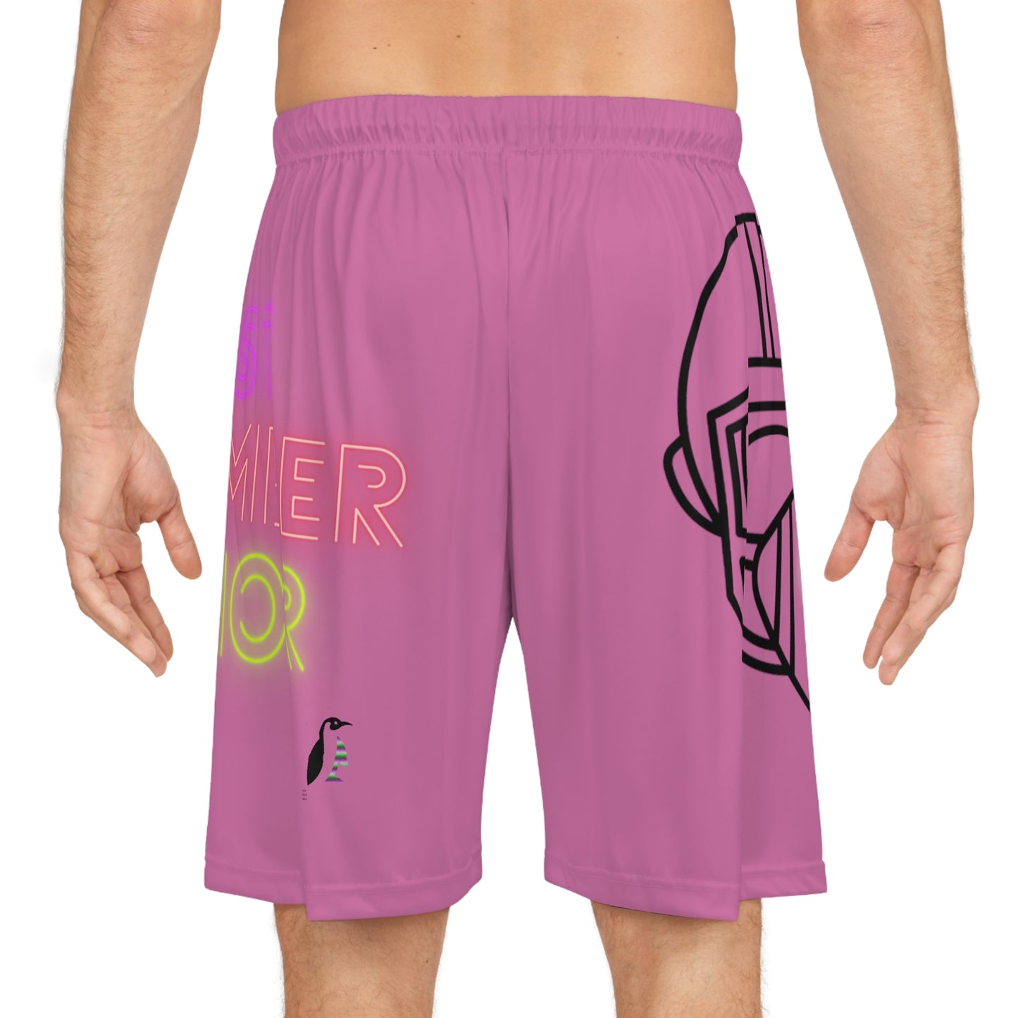 Basketball Shorts: Football Lite Pink