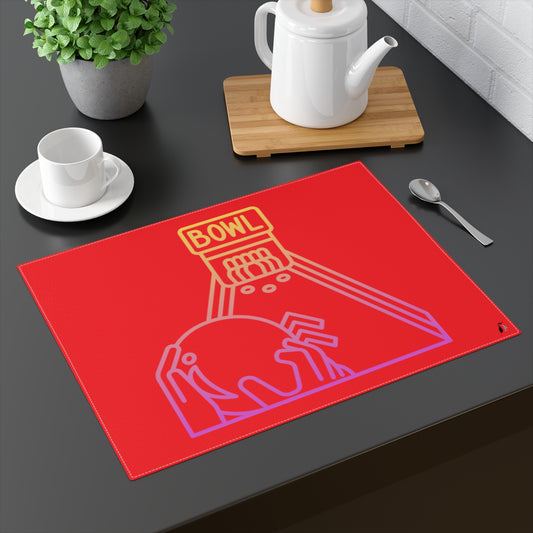 Placemat, 1pc: Bowling Red