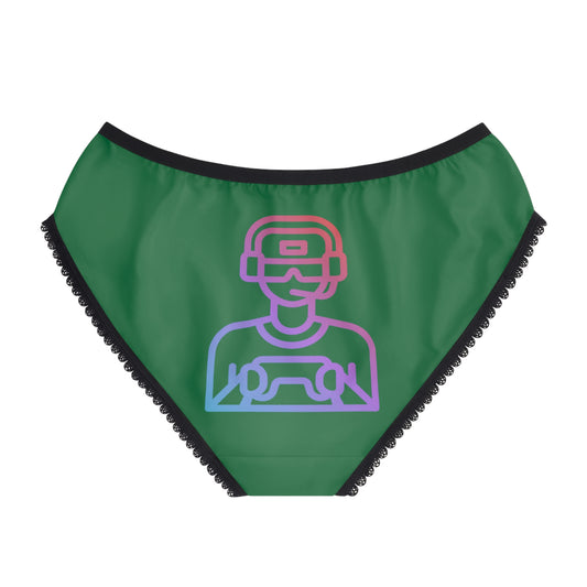 Women's Briefs: Gaming Dark Green