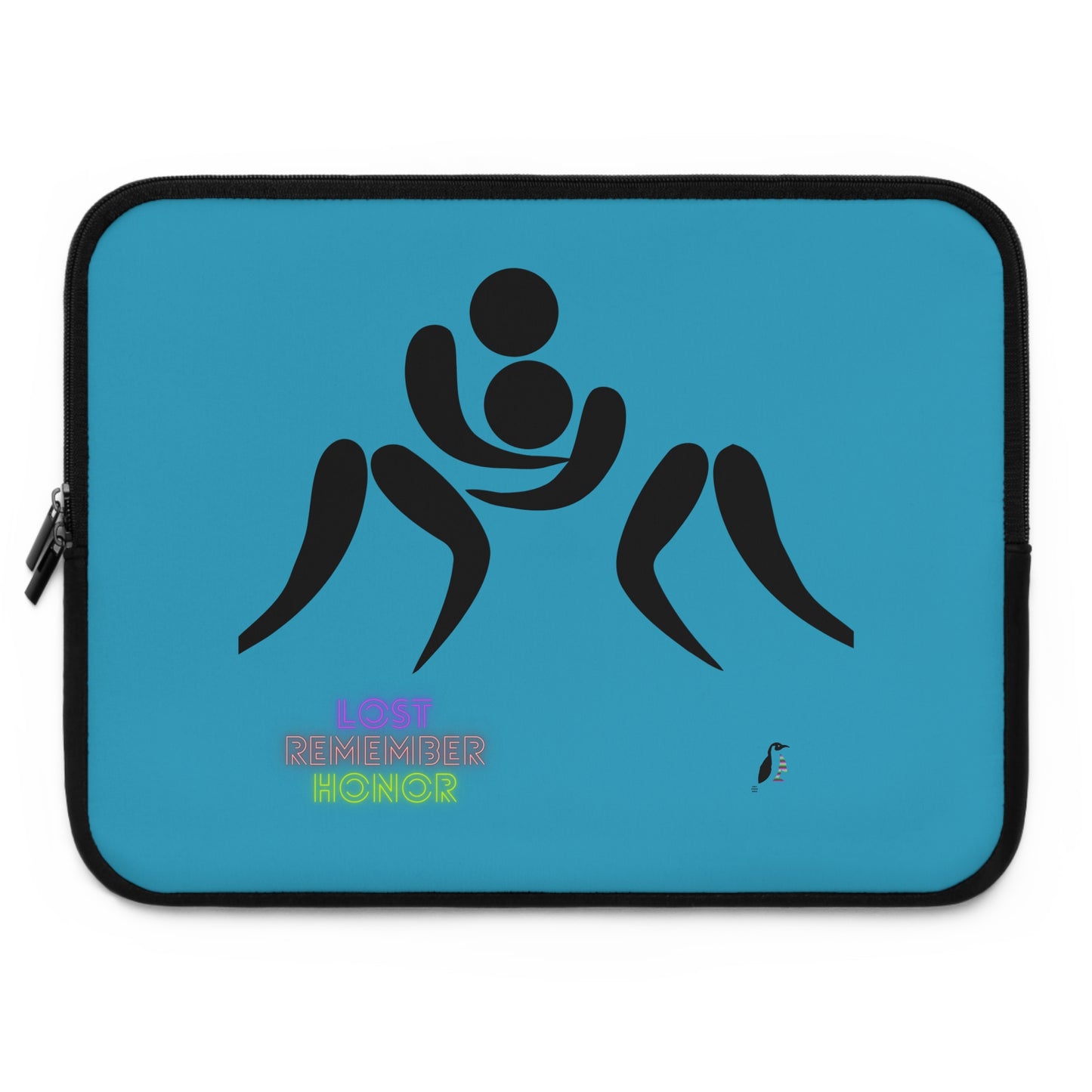 Laptop Sleeve: Wrestling Turquoise