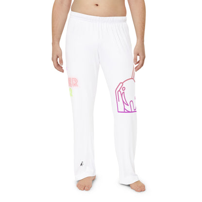 Men's Pajama Pants: Bowling White