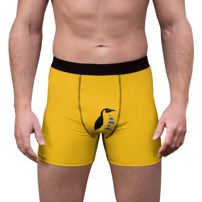 Men's Boxer Briefs: Soccer Yellow