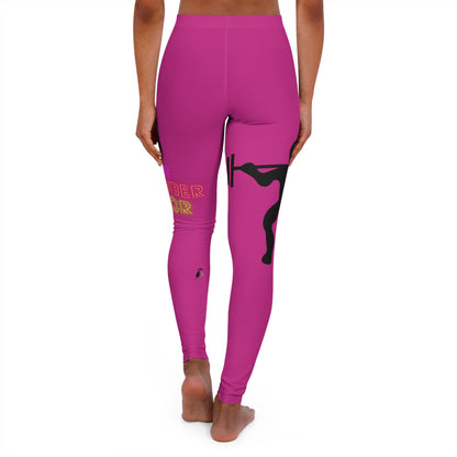 Women's Spandex Leggings: Weightlifting Pink