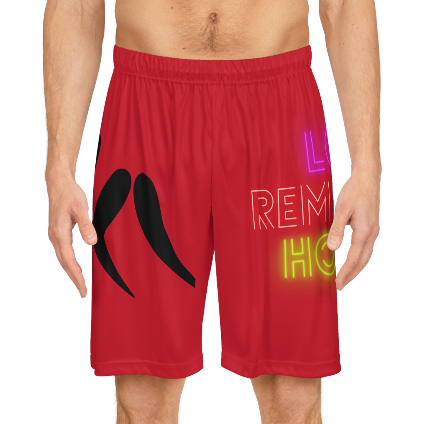 Basketball Shorts: Wrestling Dark Red