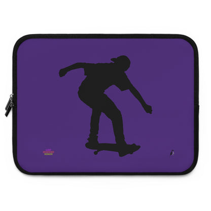 Laptop Sleeve: Skateboarding Purple