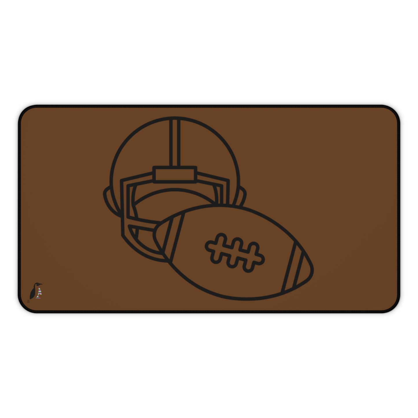 Desk Mat: Football Brown