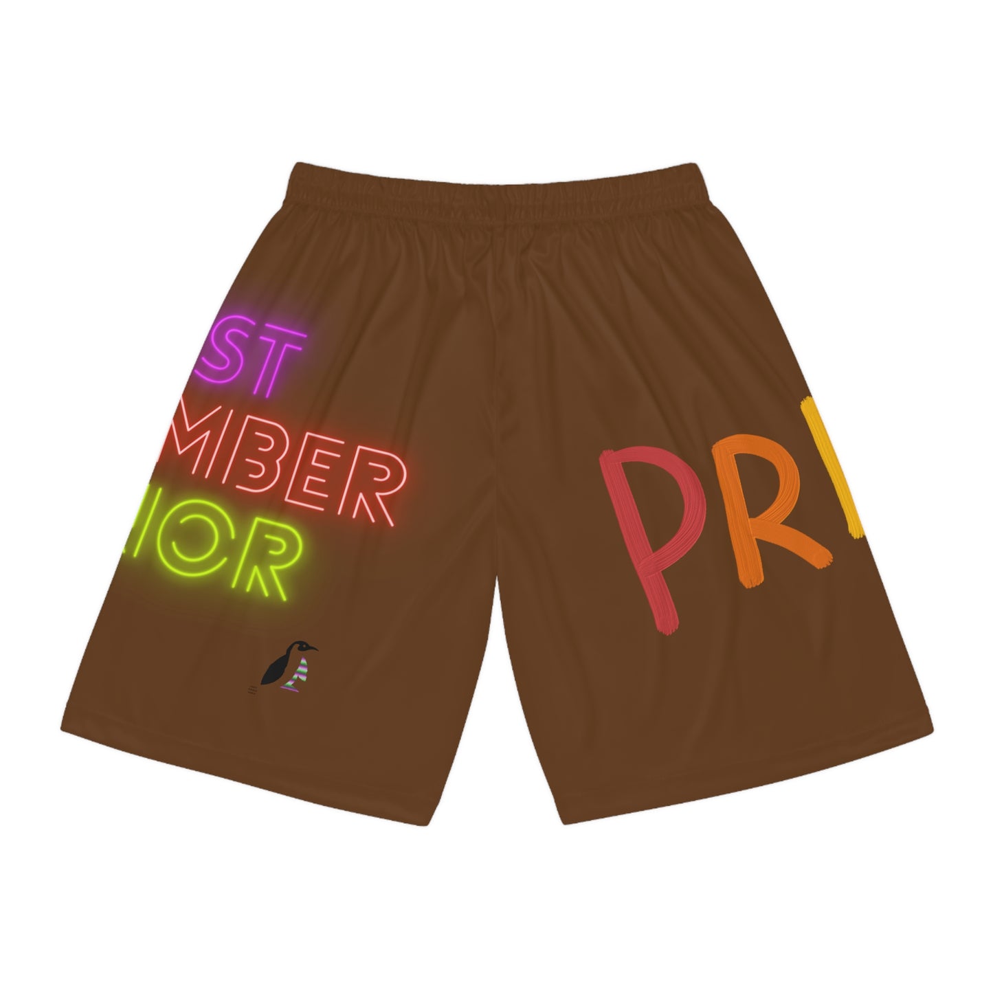 Basketball Shorts: LGBTQ Pride Brown