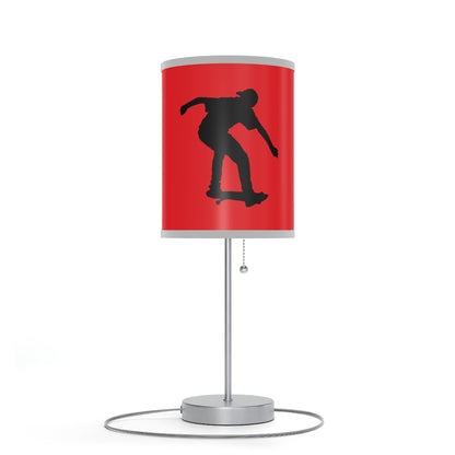 Lamp on a Stand, US|CA plug: Skateboarding Red