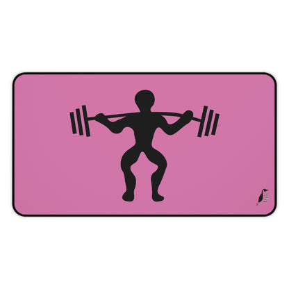 Desk Mat: Weightlifting Lite Pink