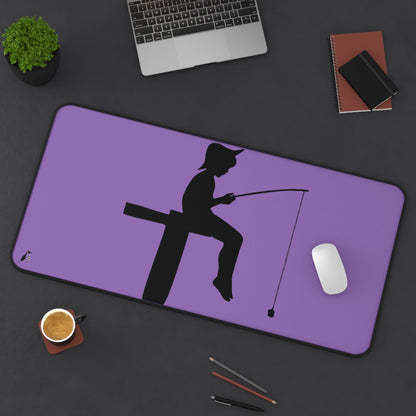 Desk Mat: Fishing Lite Purple