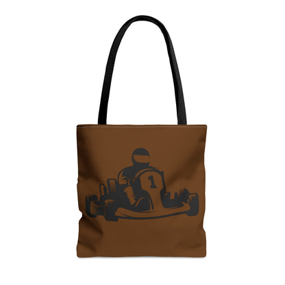 Tote Bag: Racing Brown