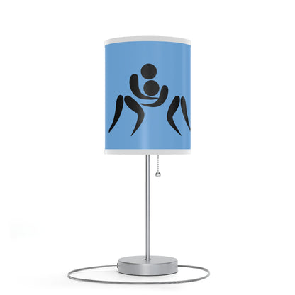 Lamp on a Stand, US|CA plug: Wrestling Lite Blue