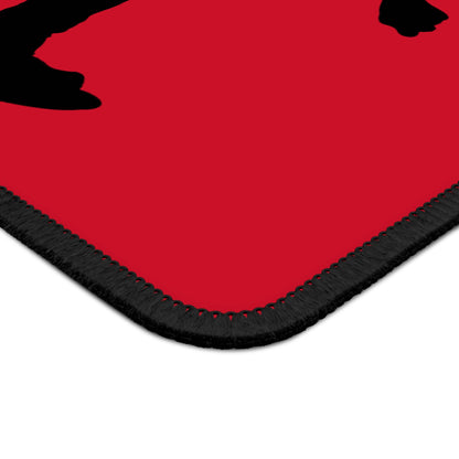 Gaming Mouse Pad: Skateboarding Dark Red