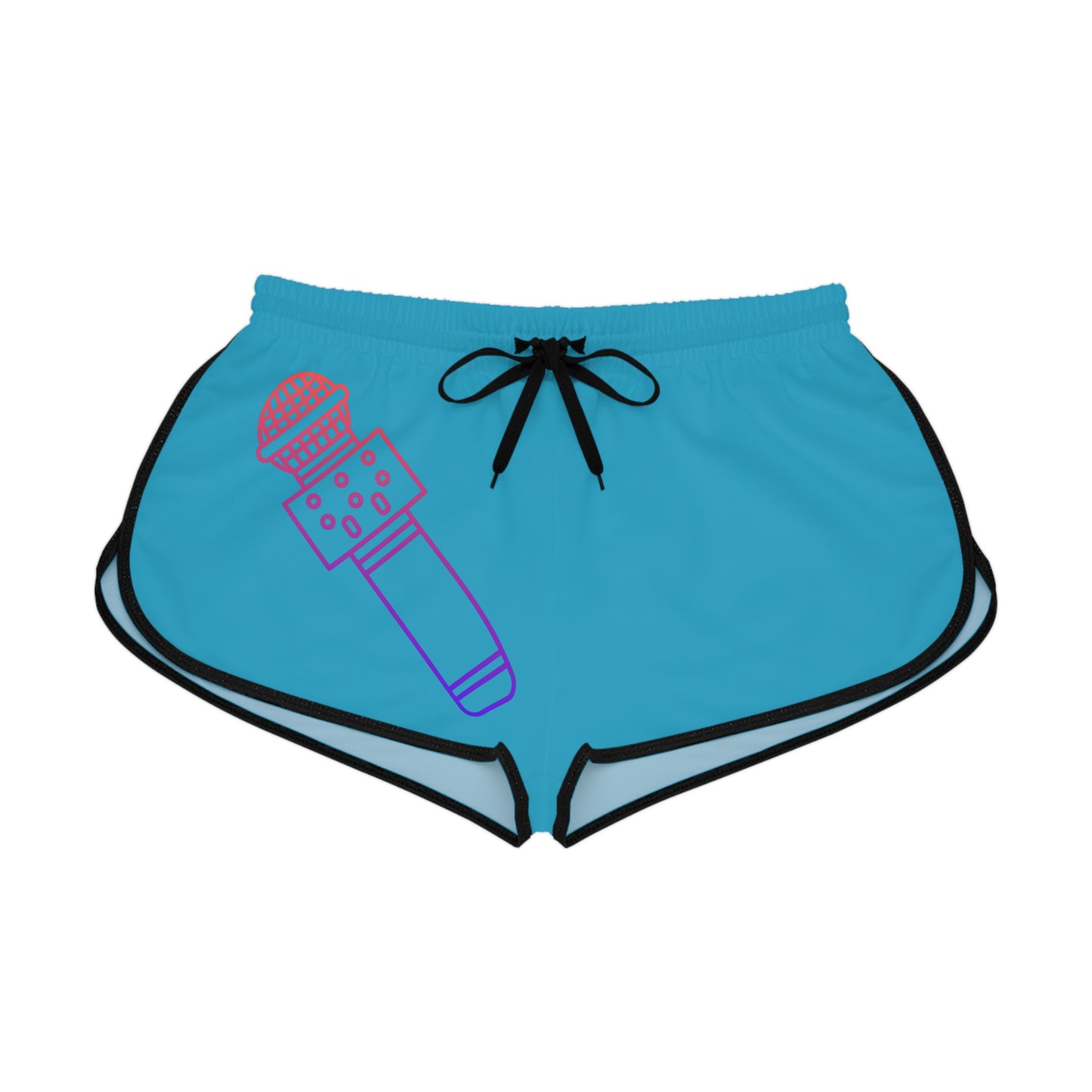 Women's Relaxed Shorts: Music Turquoise