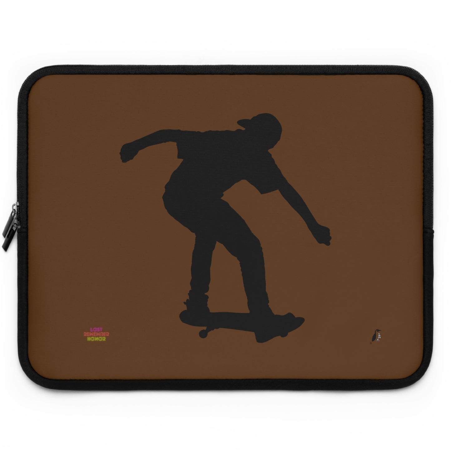 Laptop Sleeve: Skateboarding Brown