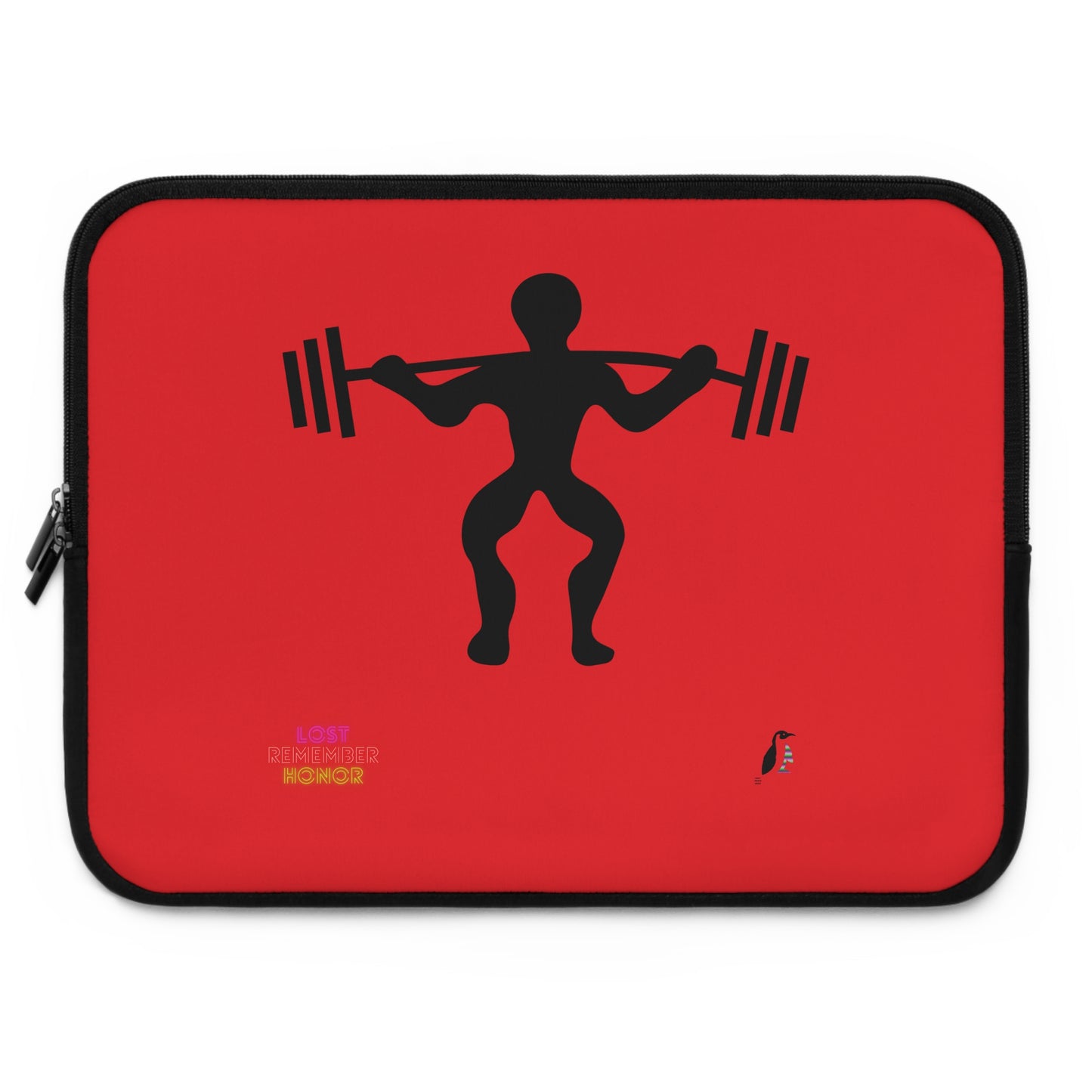 Laptop Sleeve: Weightlifting Red