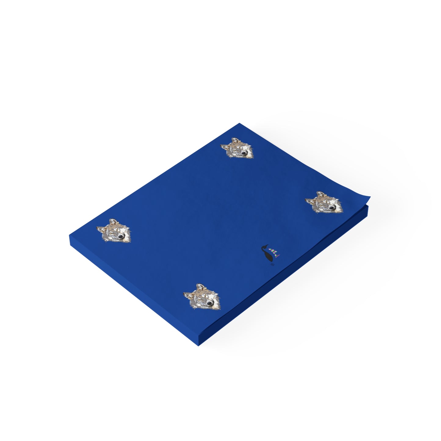 Post-it® Note Pads: Wolves Dark Blue