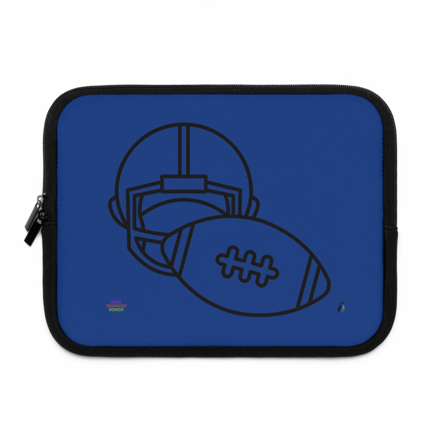 Laptop Sleeve: Football Dark Blue