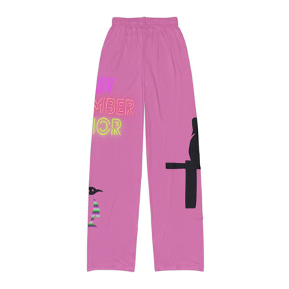 Kids Pajama Pants: Fishing Lite Pink