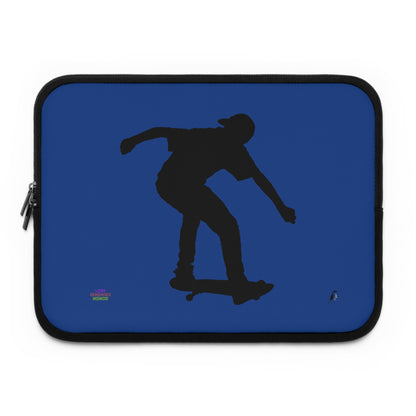 Laptop Sleeve: Skateboarding Dark Blue