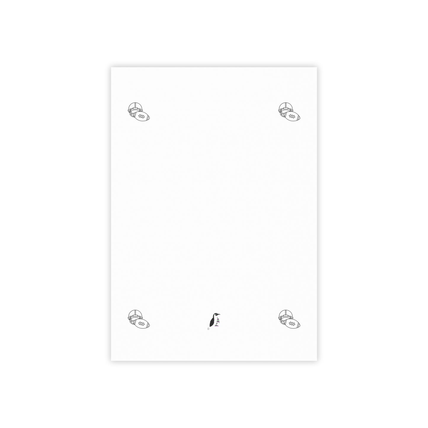 Post-it® Note Pads: Football White