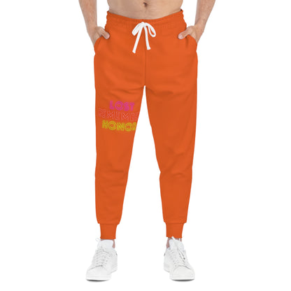 Athletic Joggers: Lost Remember Honor Orange