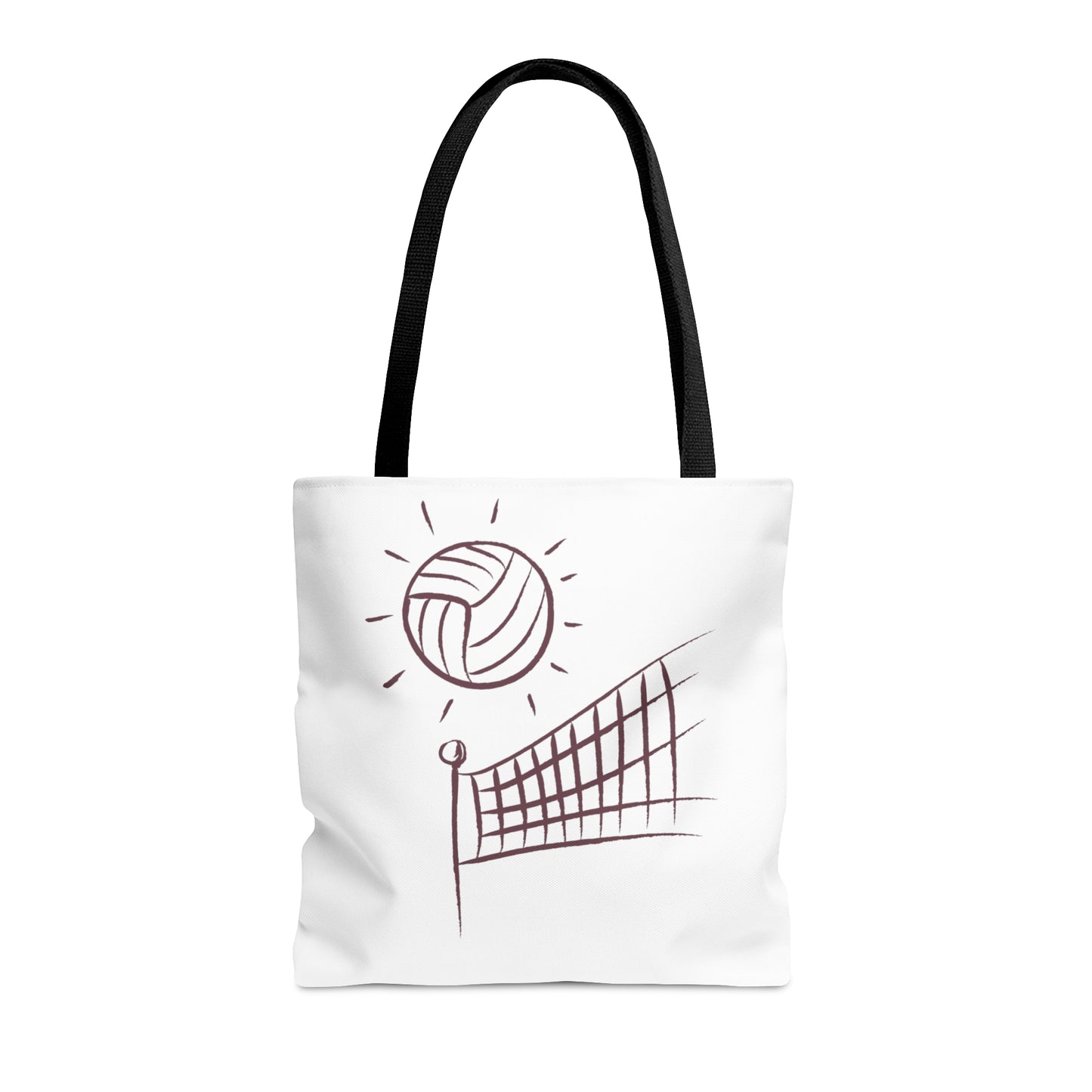 Tote Bag: Volleyball White