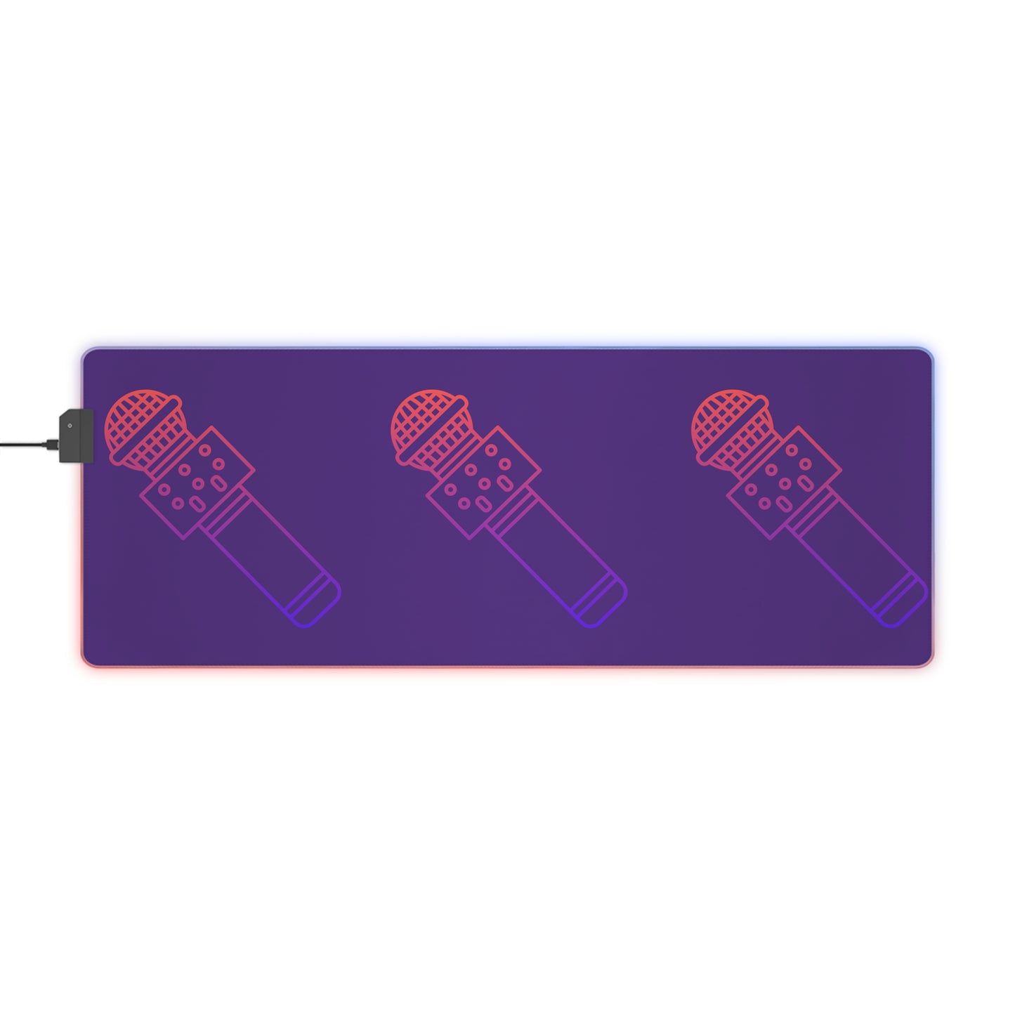 LED Gaming Mouse Pad: Music Purple