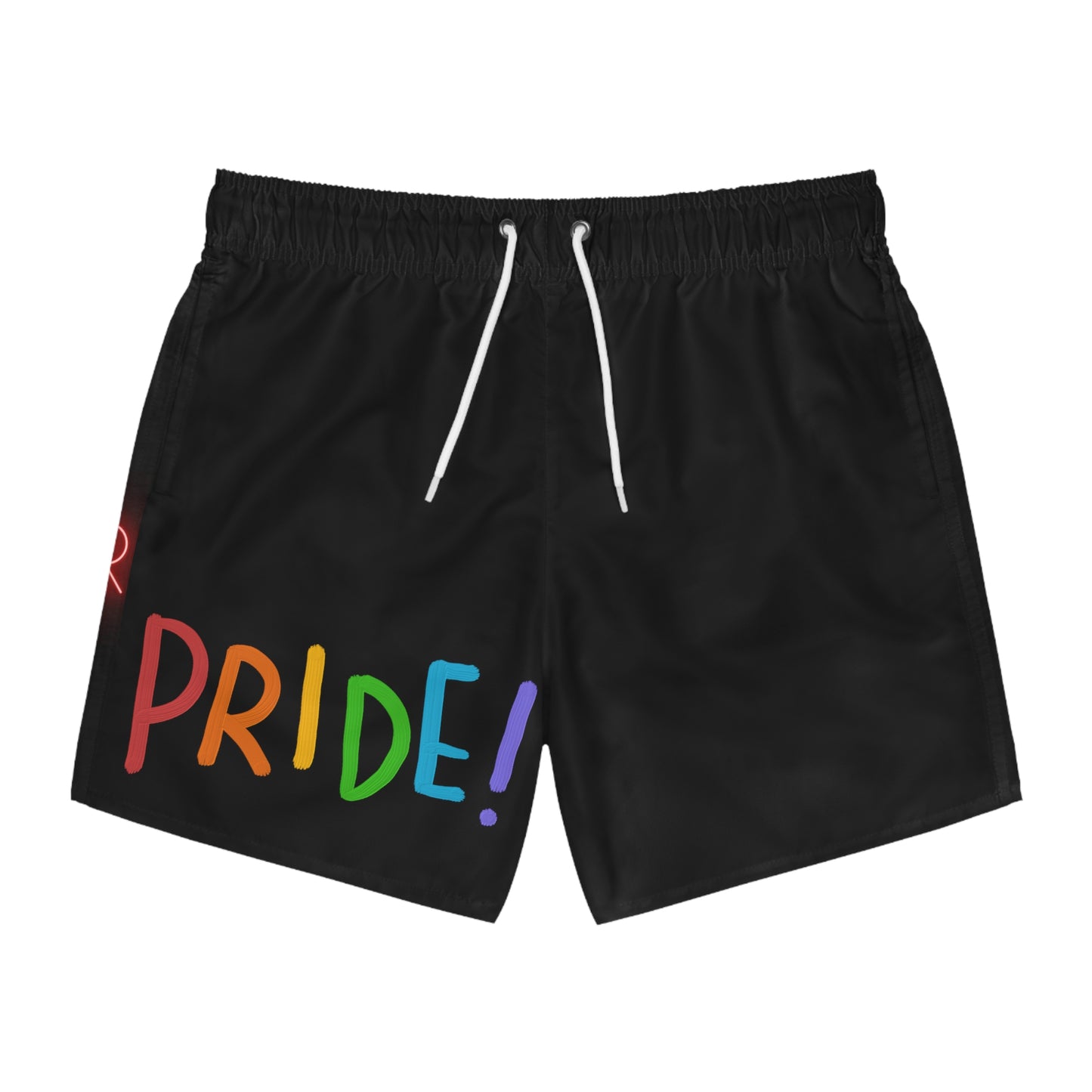 Swim Trunks: LGBTQ Pride Black