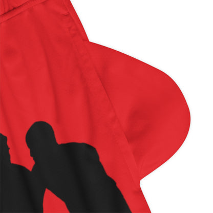 Basketball Rib Shorts: Basketball Red