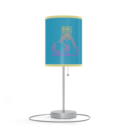 Lamp on a Stand, US|CA plug: Bowling Turquoise