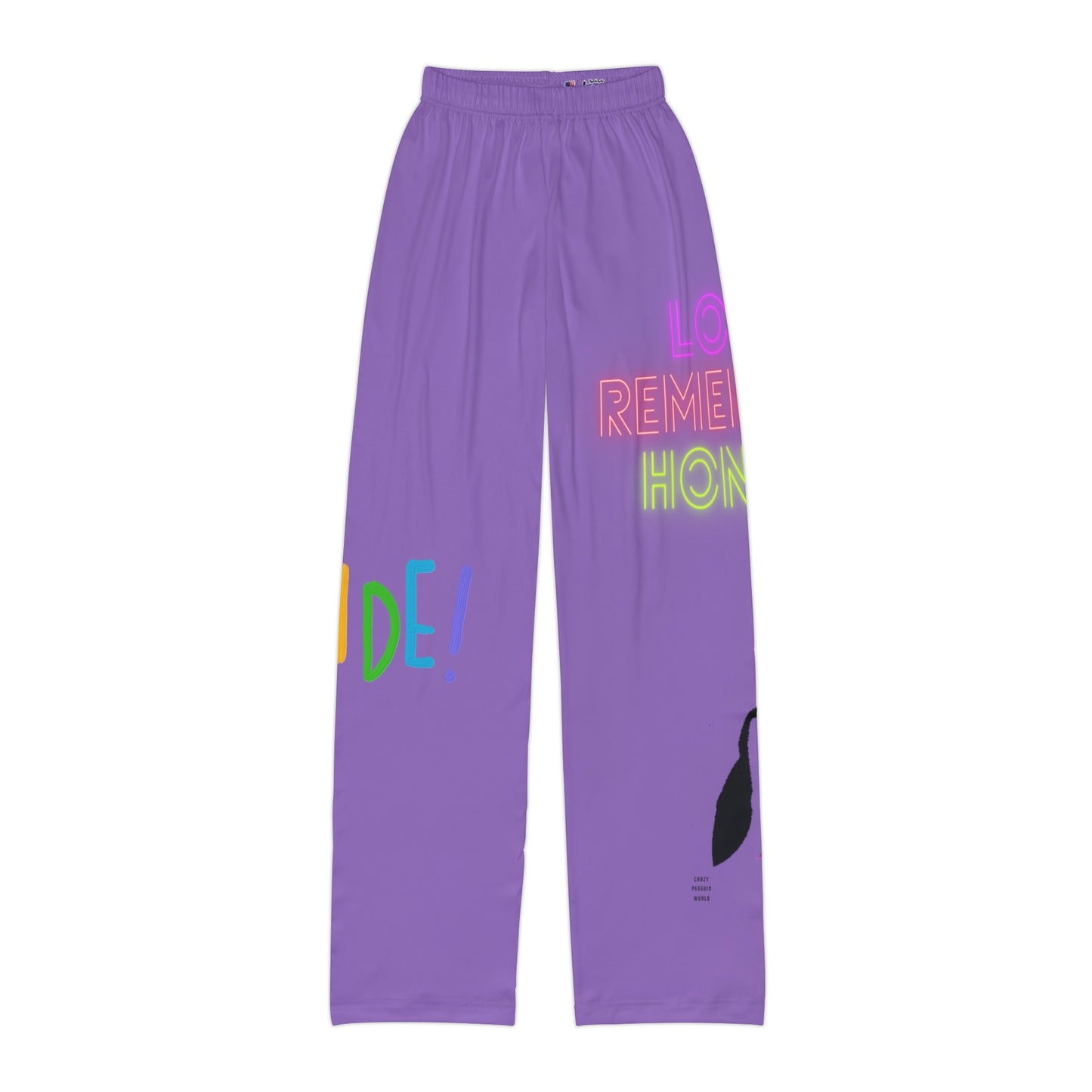 Pajama na Pantalon ng mga Bata: LGBTQ Pride Lite Purple 