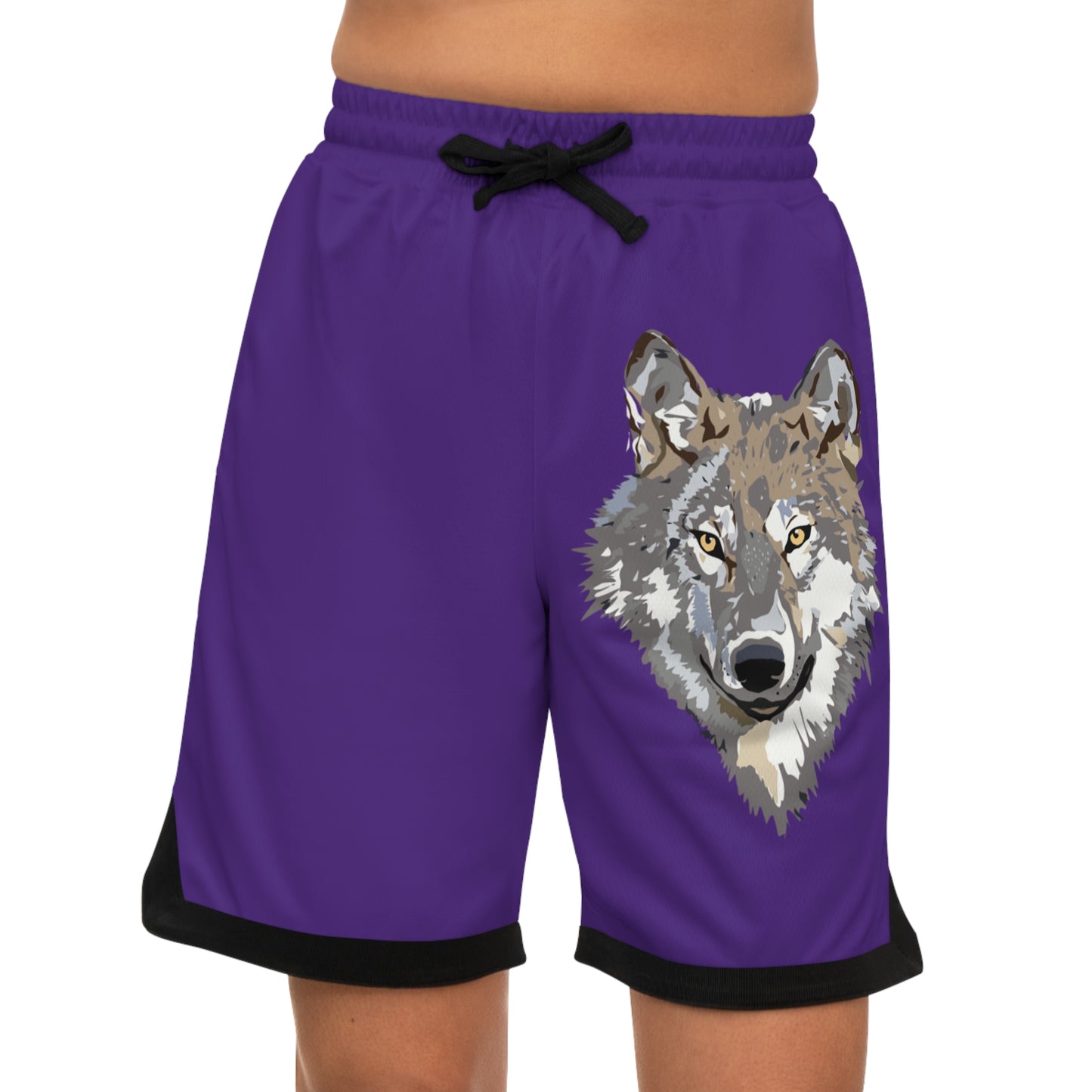 Basketball Rib Shorts: Wolves Purple