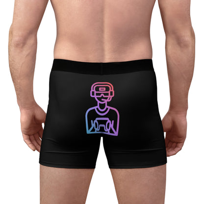 Men's Boxer Briefs: Gaming Black